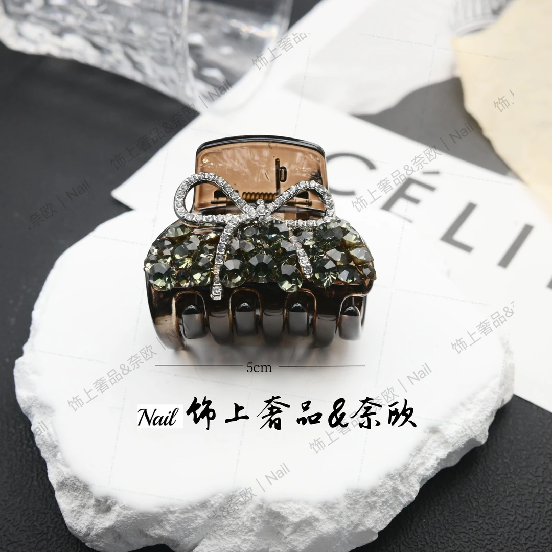 【奈欧&NAIL】设计师7723蝴蝶结满钻气质抓夹