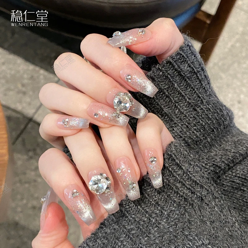 稳仁堂『皎月天使』纯手工定制美甲可拆卸穿戴甲831