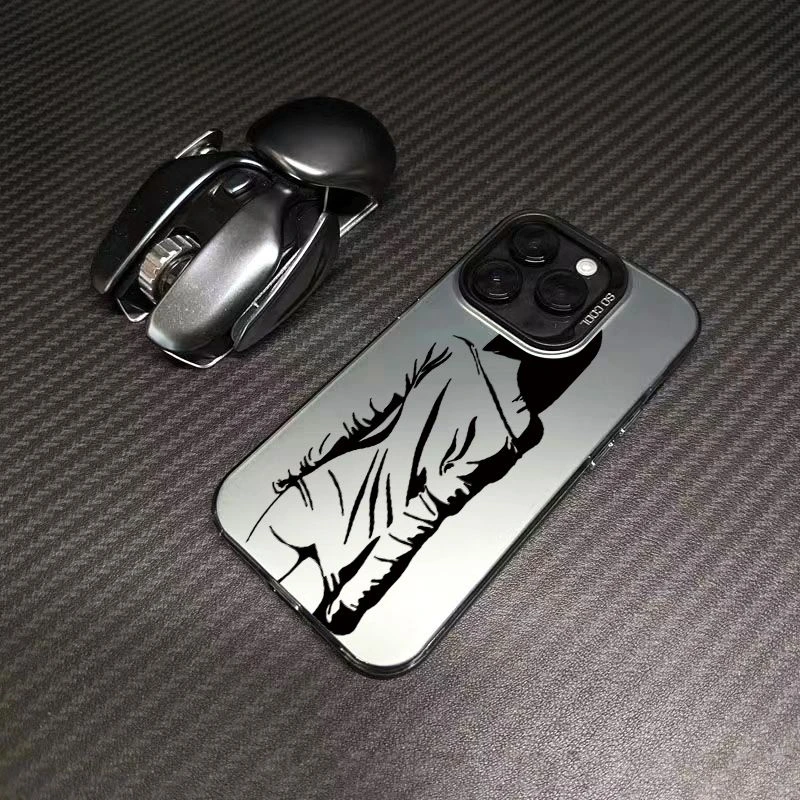 潮牌背影女孩适用苹果15promax手机壳小米14个性13华为mate60男女