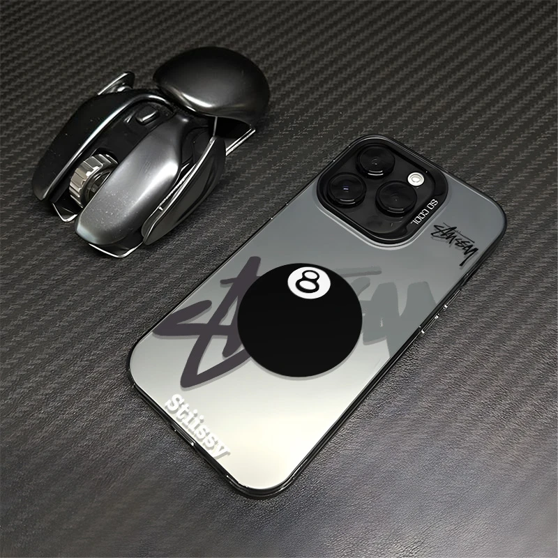 个性黑八线条适用苹果15promax手机壳新款华为PURA70男女磨砂小米