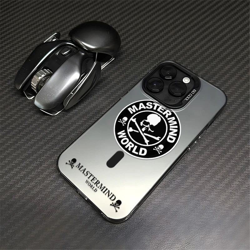 magsafe磁吸潮酷骷髅头适用苹果15pro手机壳华为PURA70新款14男女