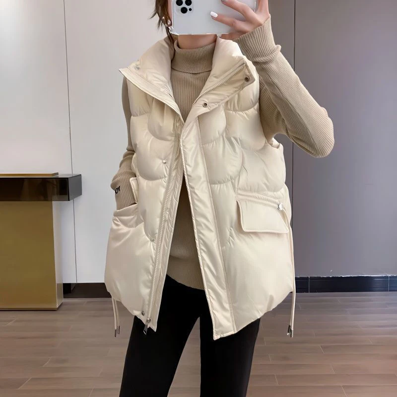 【905】免洗面料 反季清仓 棉马甲女2024新款