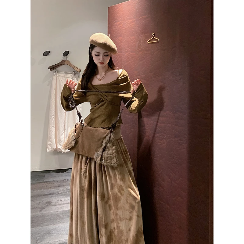 [WALKINDARK]露华浓·针织上衣分体两件套