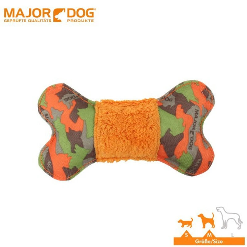 MAJORDOG德国品牌特种耐咬面料有机毛绒骨头狗狗玩具TUV测试