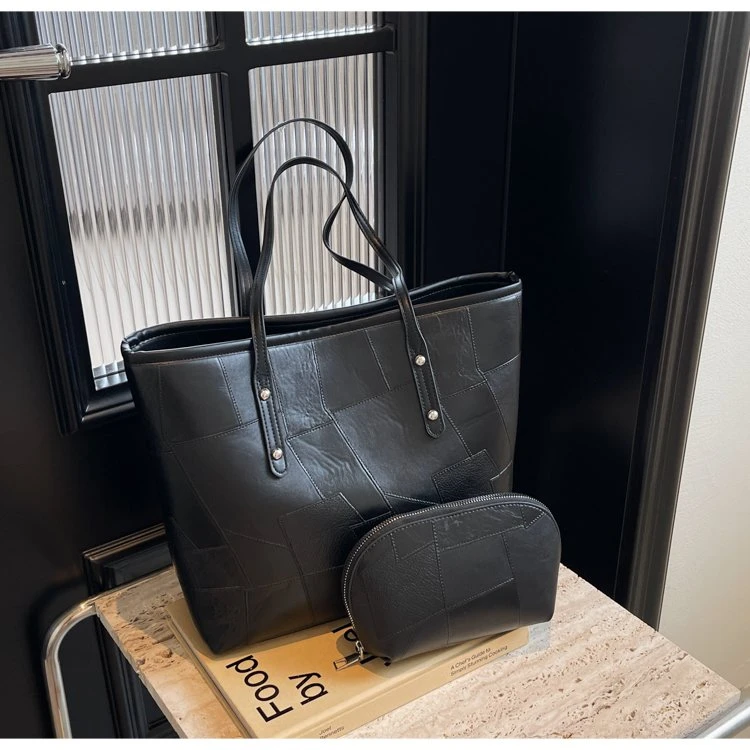 子母包带小包新款女士百搭时尚单肩托特包6150