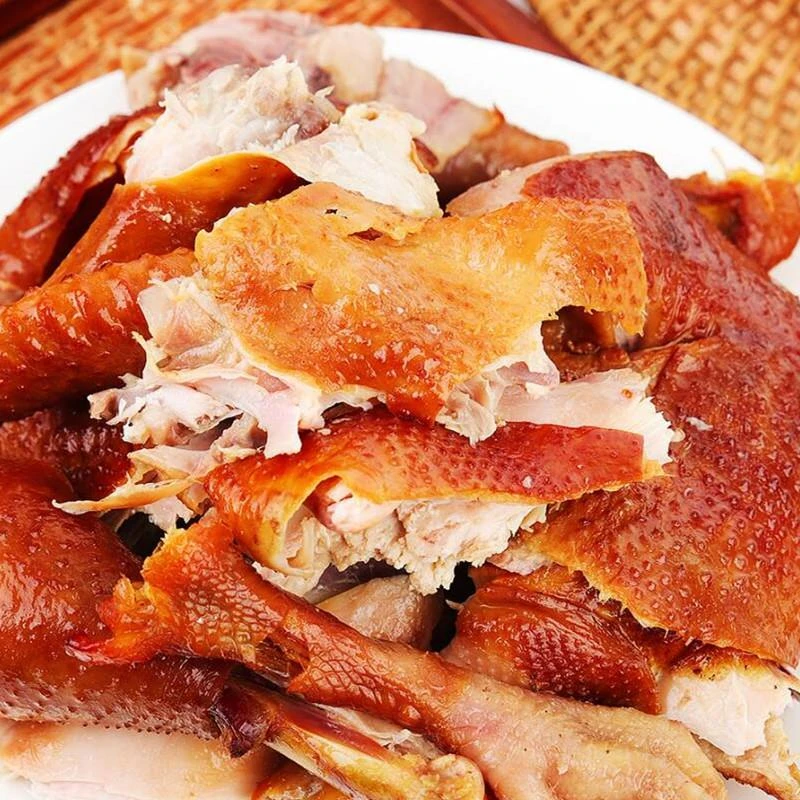 东北特产老式烧鸡熏鸡即食熟食卤味古法薰制整只手撕烤鸡笋1g