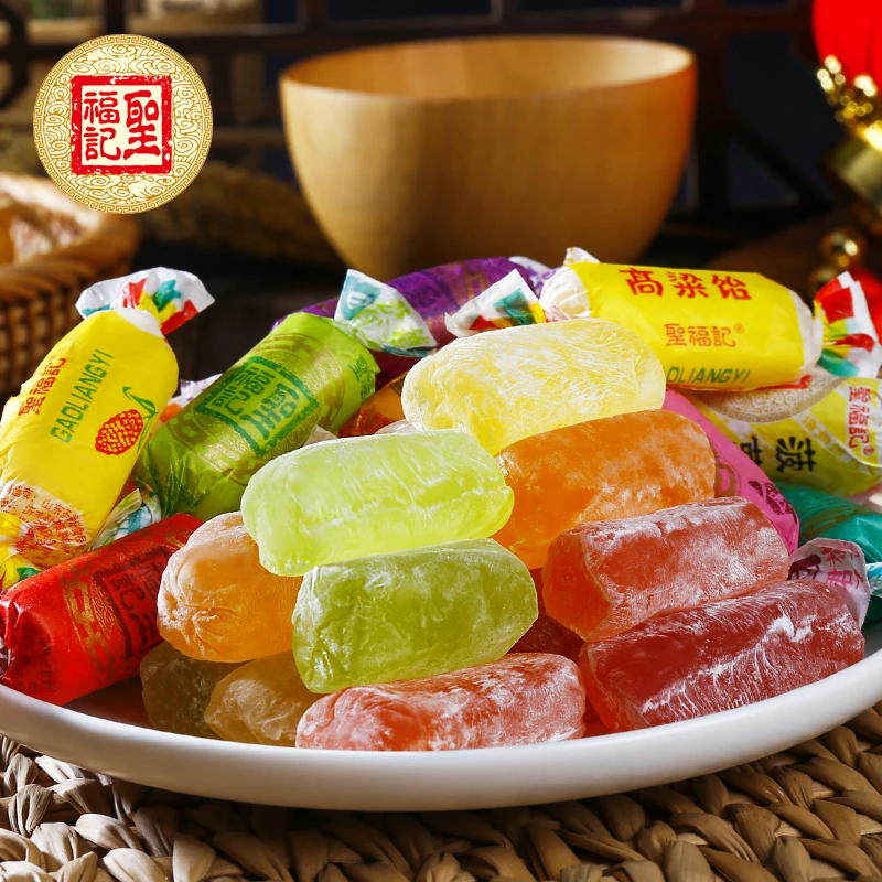 圣福记原味高粱饴拉丝水果软糖怀旧零食麦芽糖正品高梁饴软糖笋0g