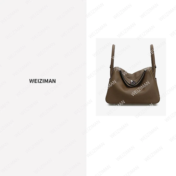 【HW】现货真皮包包牛皮手提单肩斜跨包女