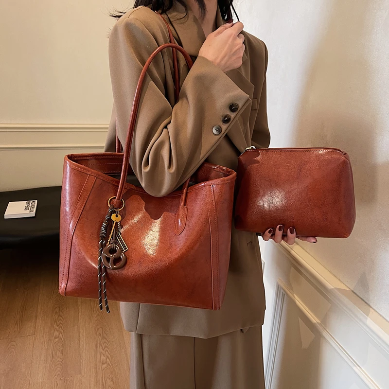 高级感大容量托特包包女式2024年秋冬流行爆款单肩包大容量手拎包