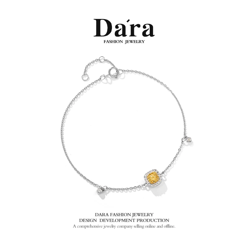DARA/戴拉【柳总来了】18k黄钻手饰轻奢感气质手链