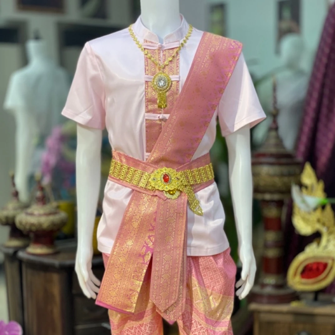 西双版纳傣族古风中国风传统网红男装复古时尚休闲套装中式夏季