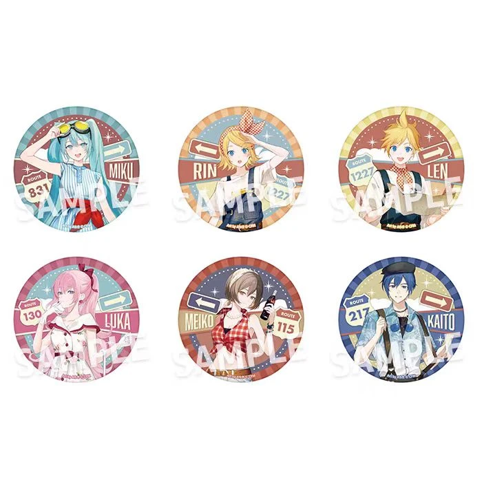 【现货】初音未来 罗森联动 75mm 徽章 吧唧【盲盒代拆】