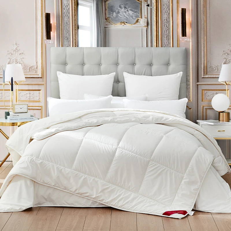 梦洁美颂抗菌蚕丝澳洲羊毛二合一被：馨雅深睡