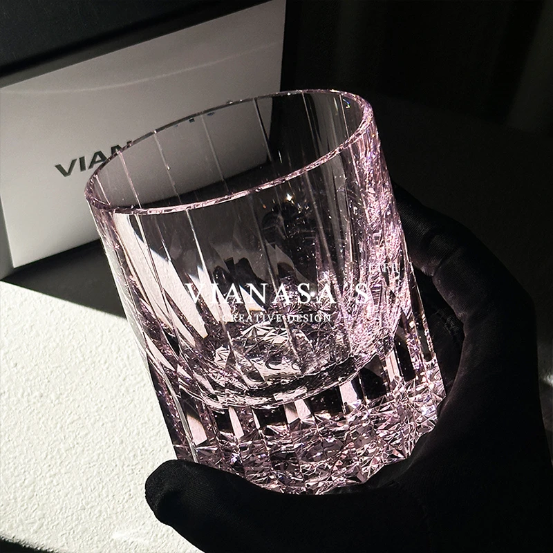 VIANASA'S K9水晶玻璃杯明星同款高档手工星芒威士忌洋酒杯礼盒装