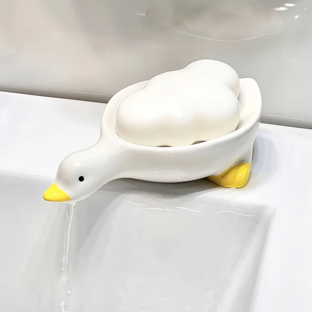 陶瓷沥水肥皂盒创意时尚新款现代轻奢高档卫生间台面香皂盒置物架