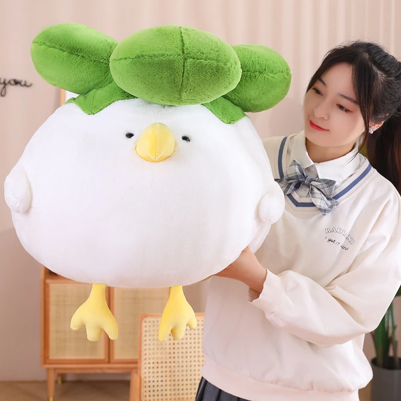 小菜鸟公仔可爱小鸟玩偶白菜鸡毛绒玩具创意睡觉抱枕男女生日礼物