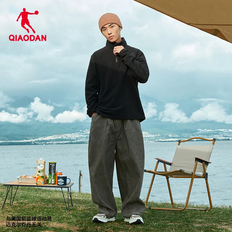 中国乔丹情侣卫衣摇粒绒百搭运动户外保暖外套宽松运动休闲秋季