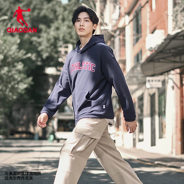 乔丹运动卫衣男士2025年秋季运动街头时尚连帽套头衫休闲潮流上衣