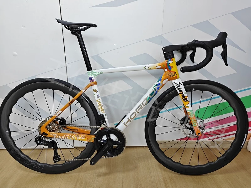 攻队 kung 天际碳纤维碟刹公路车105- R7170电子变速24速
