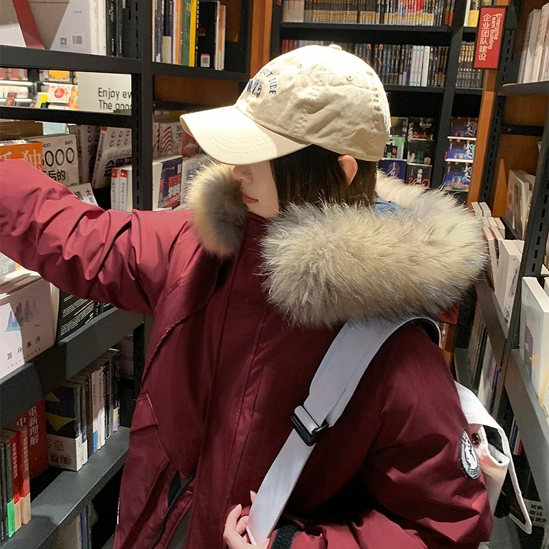 小个子毛领加厚棉服女士2025年冬季新款韩版休闲宽松学生保暖外套