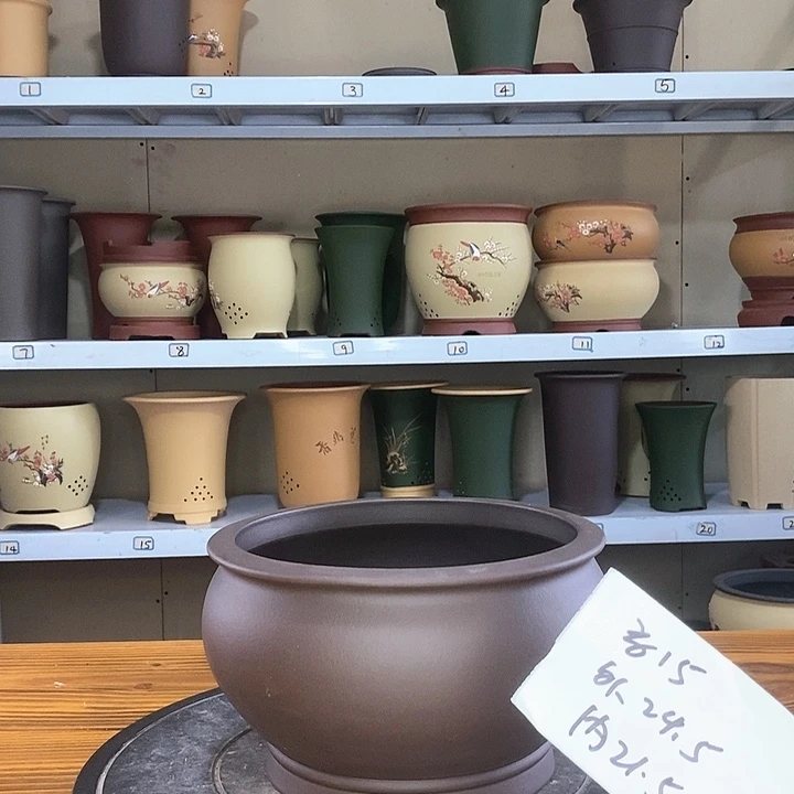 紫砂花盆紫砂兰花盆46