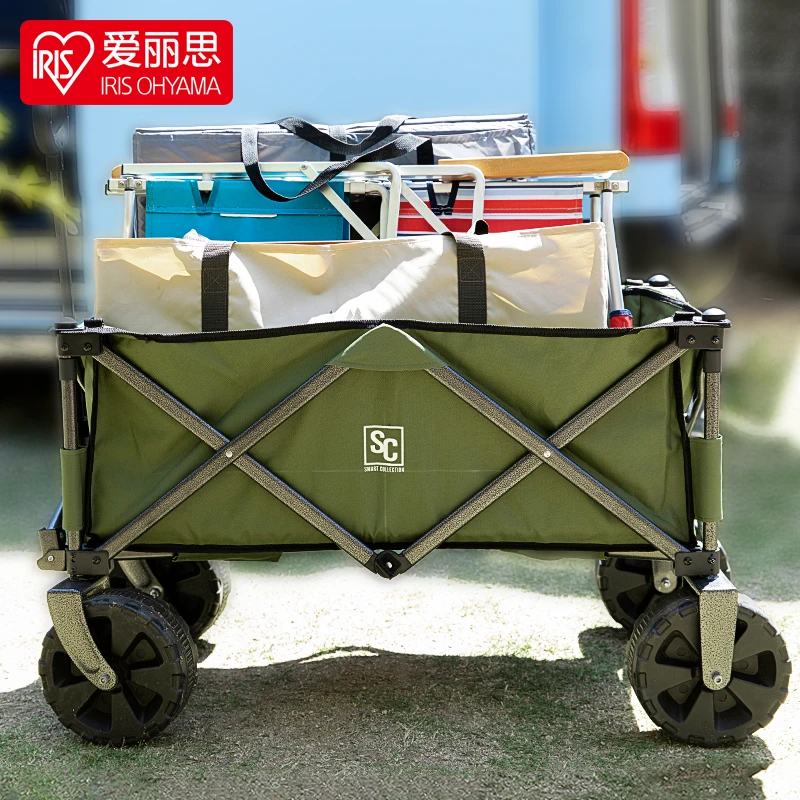爱丽思露营车小推车拖车户外超大营地车野营可折叠野餐便携
