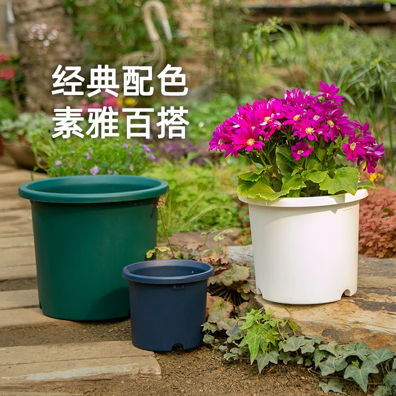 【商城】爱丽思Deepot深型月季莲花家用仿陶瓷绣球盆塑料加多肉仑