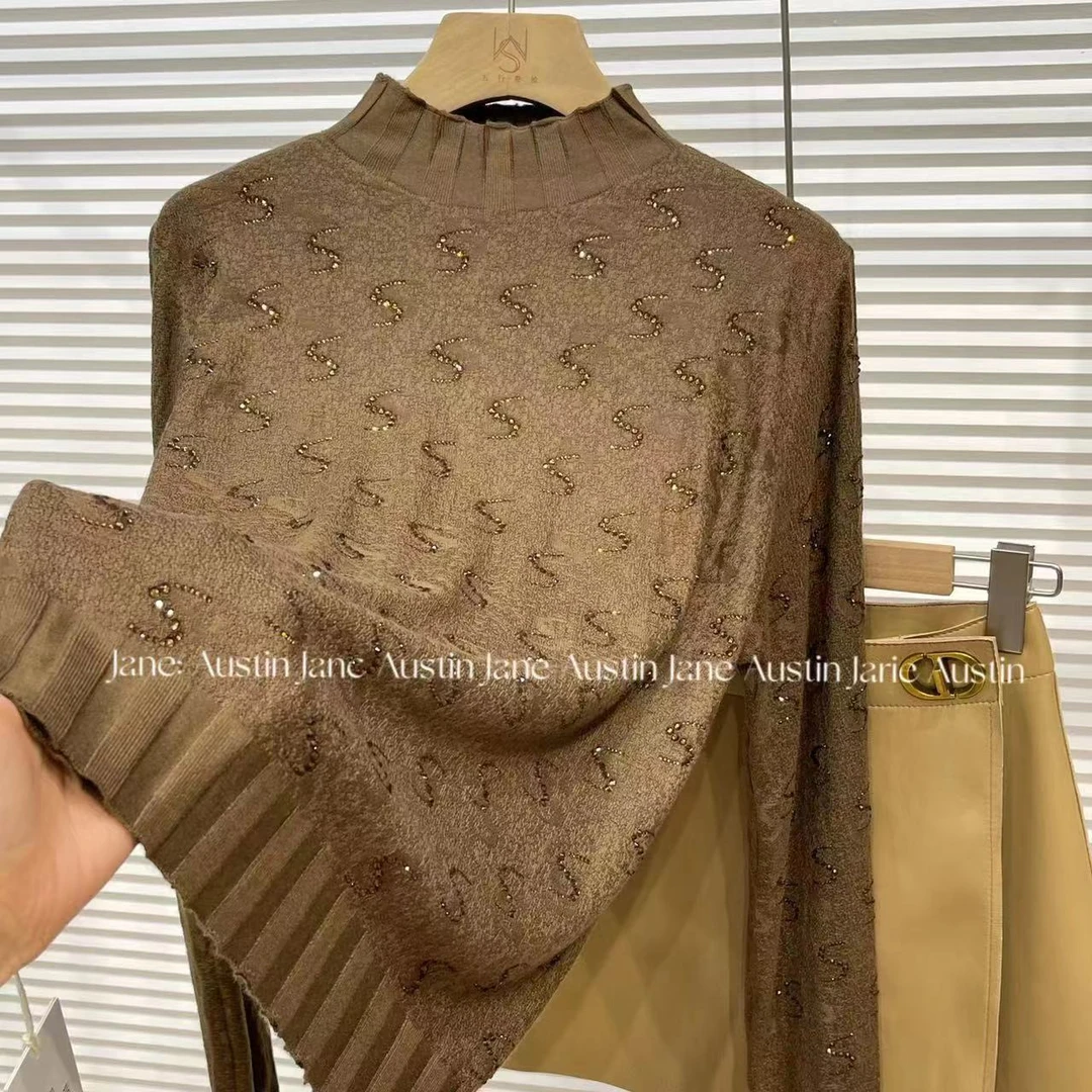 Jane Austin •(S公主)新款气质网红甜美打底毛衣洋气百搭