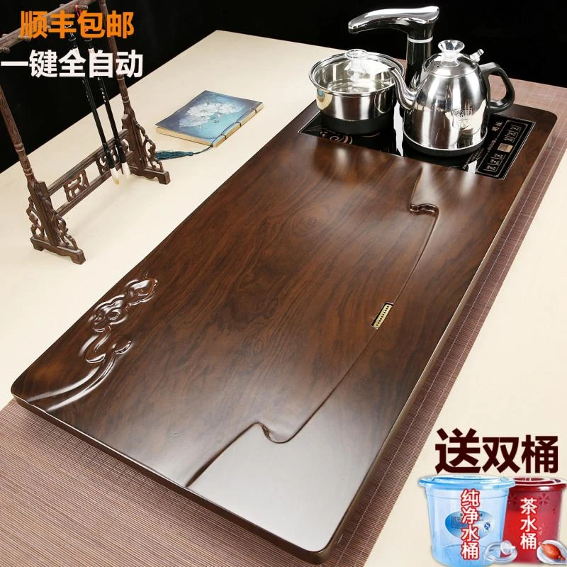 全自动茶盘茶具套装家用大号茶台茶海烧水壶一体智能上水轻奢