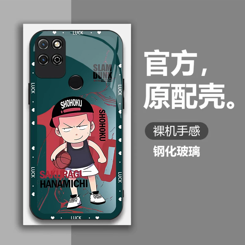 荣耀Play5T手机壳钢化玻璃潮牌保护套全包防摔壳樱木花道-1