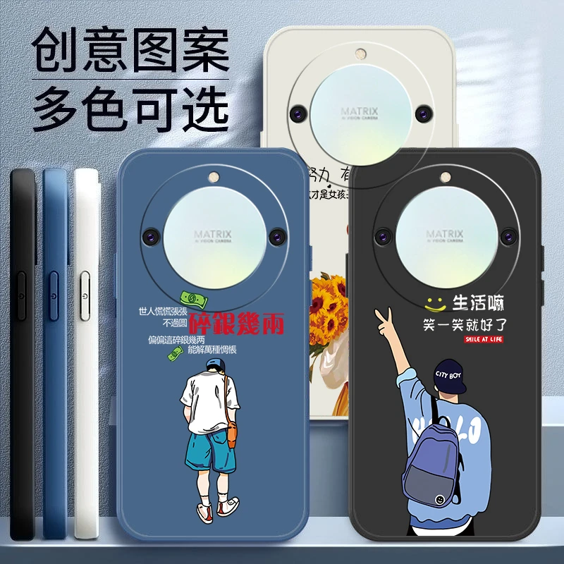 适用荣耀X40手机壳荣耀X40I液态硅胶X40GT新款创意爆款