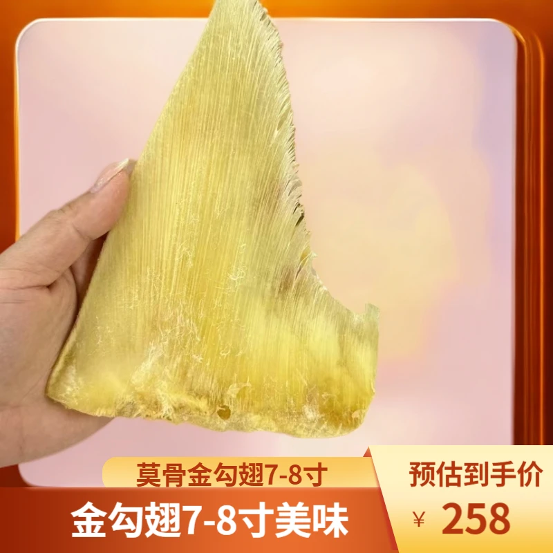 百隆堂精选高品质莫骨金勾翅7-8寸
