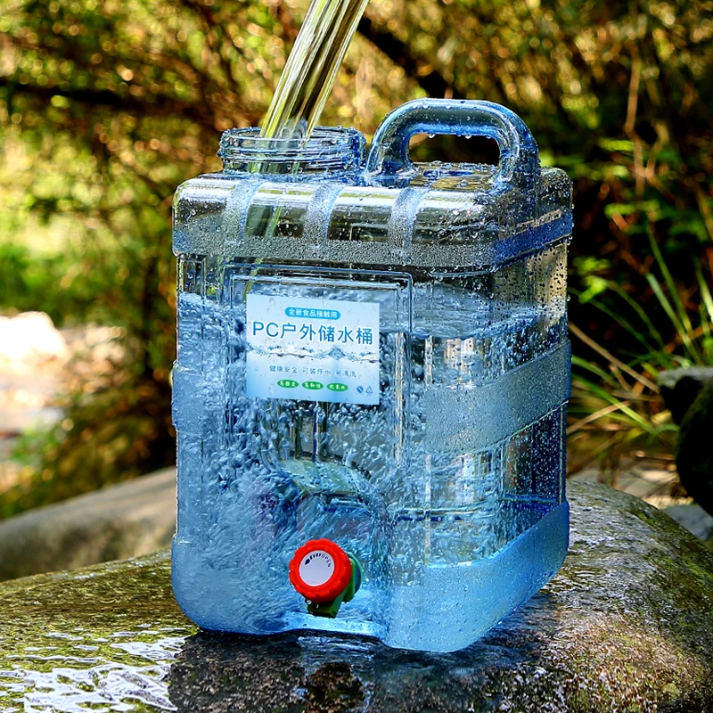 户外水桶便携式露营自驾游野餐空桶大容量蓄水箱车载水桶带水龙头