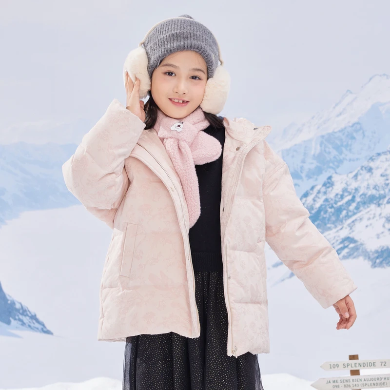 [商场同款]EP雅莹童装冬女童新款洋气时尚保暖软软面包羽绒服