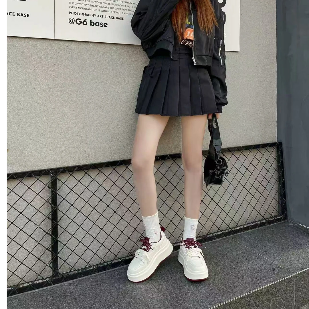 【年末断码清】72-838百搭潮流韩版厚底休闲板鞋