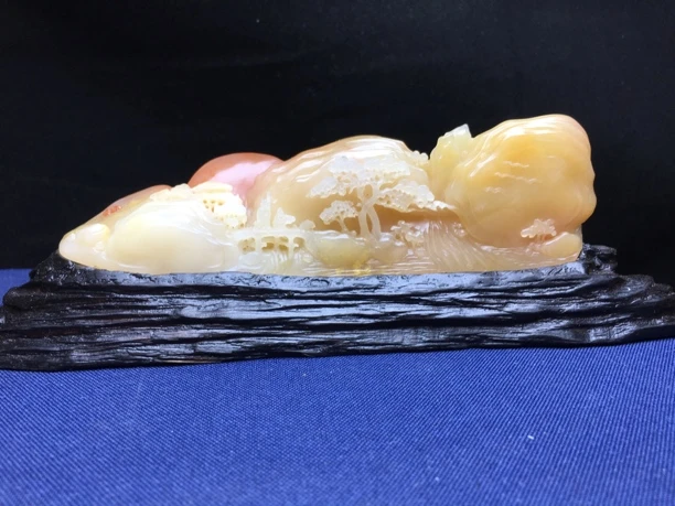 寿山石深山访友图