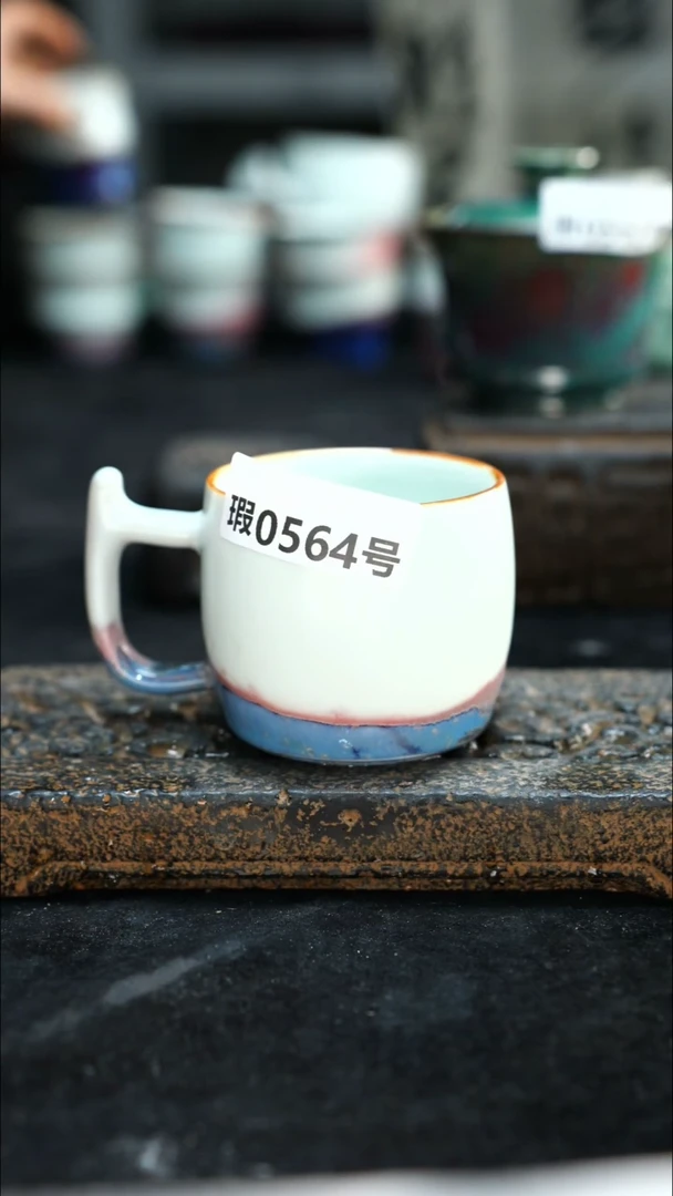 【闪购商品】原产地原矿钧汝瓷杯壶564