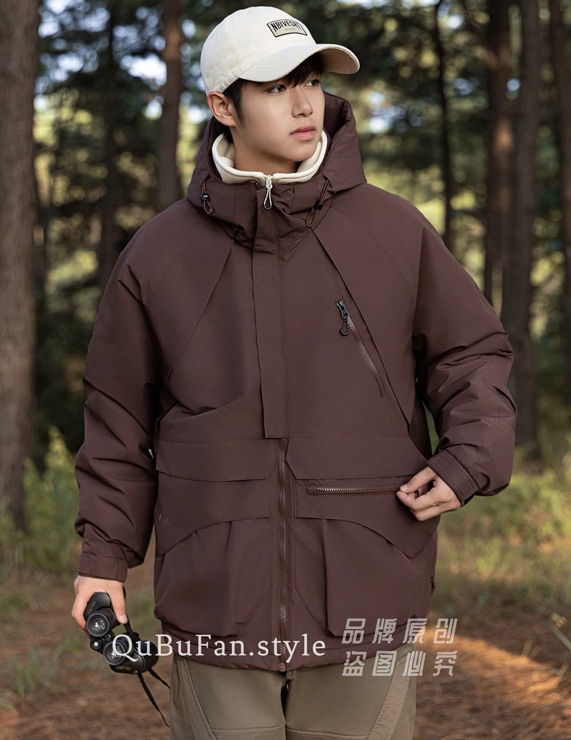 情侣户外工装保暖外套棉服防水