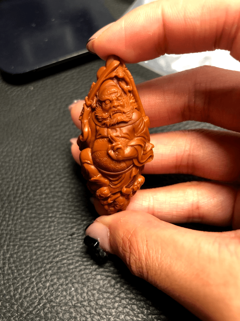 宋水官钟馗加牛头马面黑白无常福利地府题材橄榄核单件