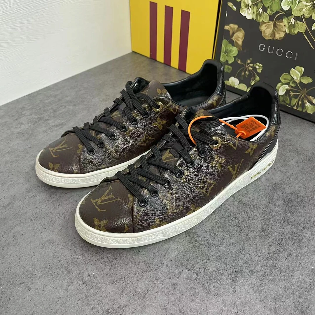 LouisVuitton/路易威登棕花老花满印休闲板鞋/38.5码/97新/H