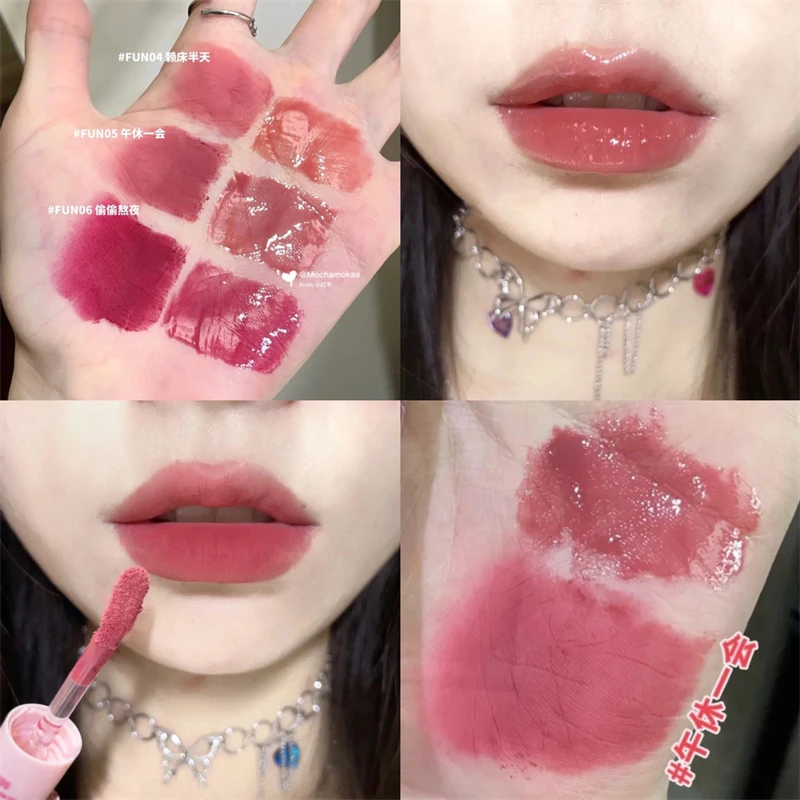 粉丝福利CACE双头唇釉唇泥口红高颜值不易掉色学生哑光嘟嘟唇蜜❤️