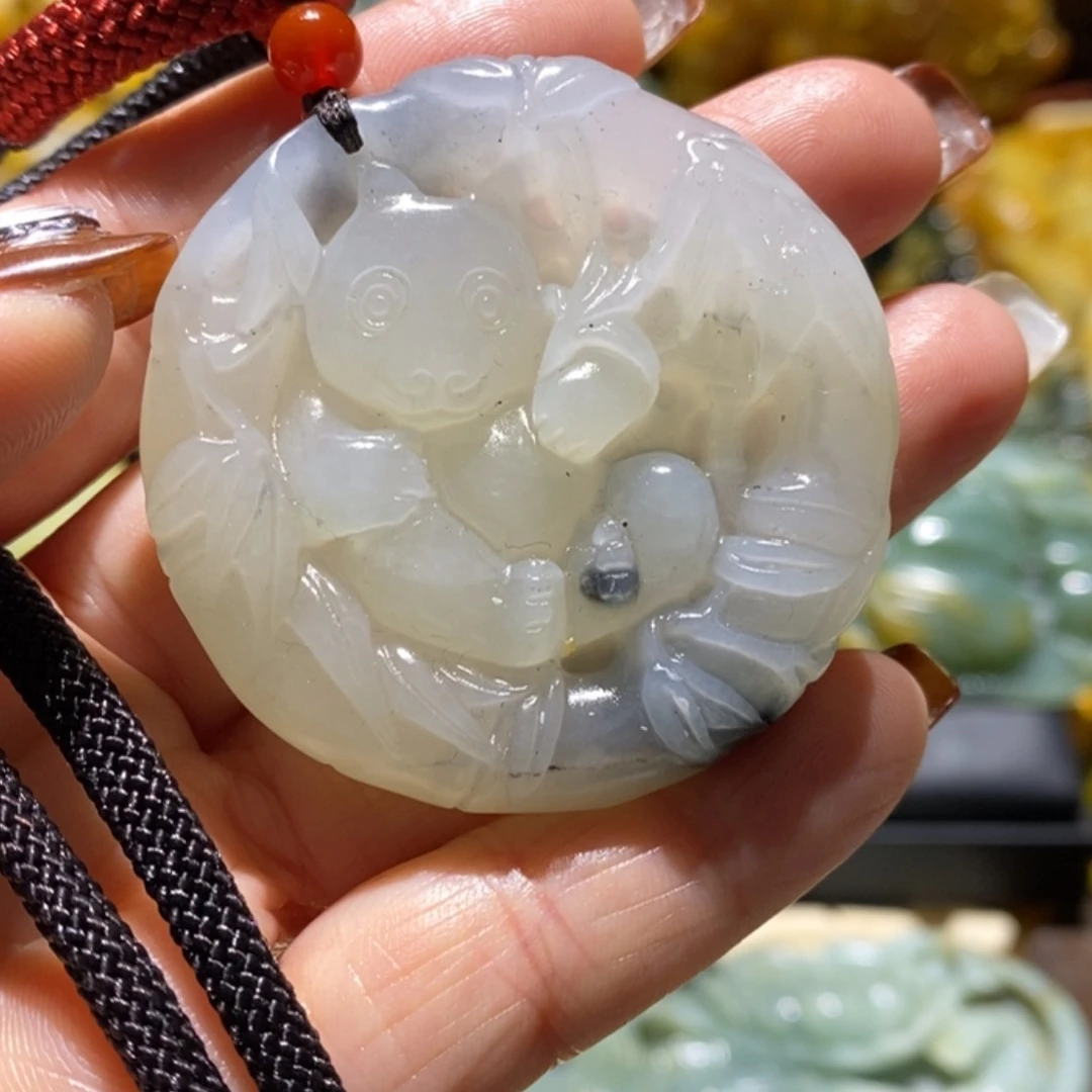 【闪购商品】蛇纹石玉颈饰合金