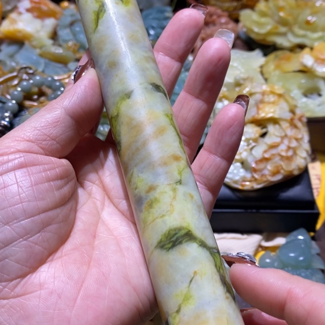 【闪购商品】蛇纹石玉颈饰合金