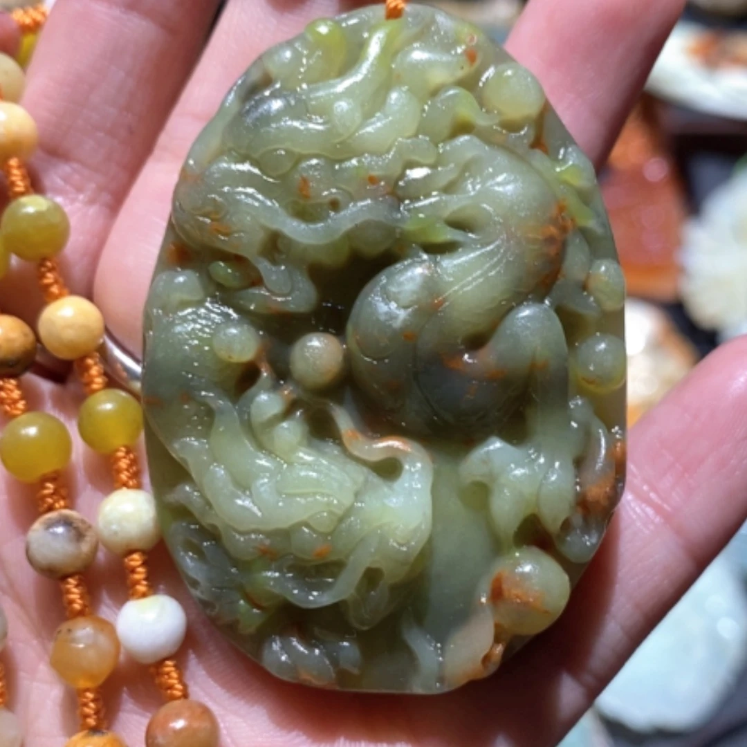 【闪购商品】蛇纹石玉颈饰合金