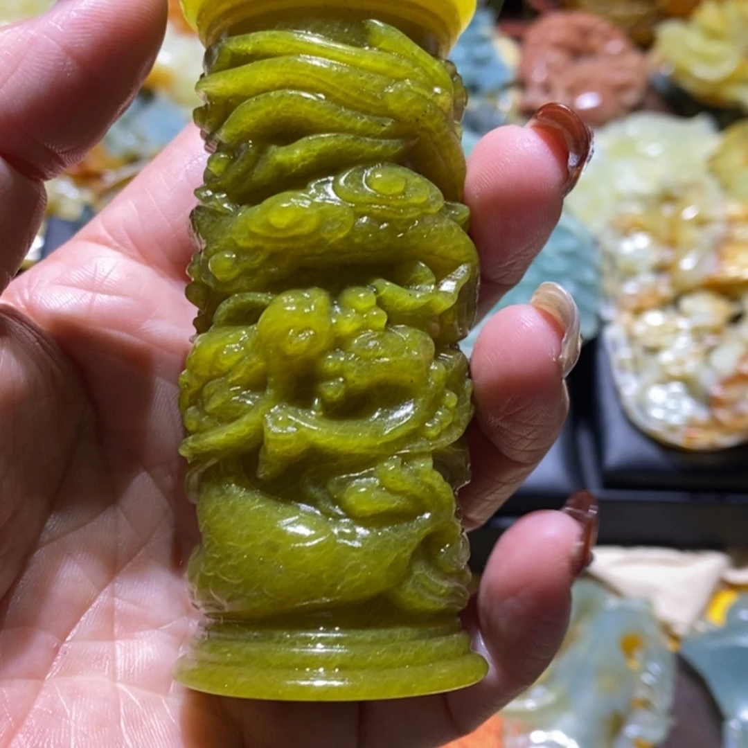 【闪购商品】蛇纹石玉颈饰合金