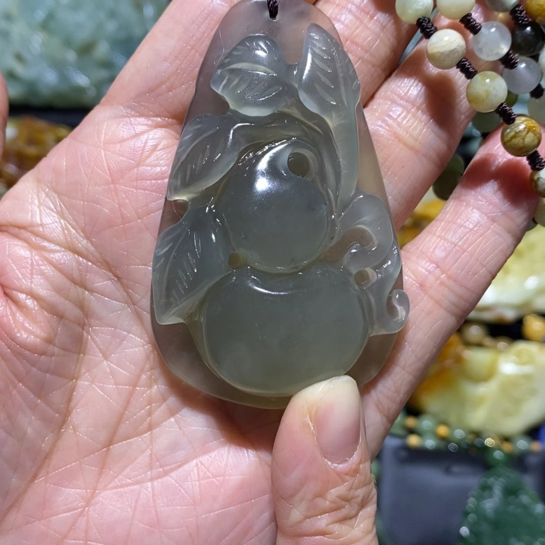 岫玉吊坠(赠链)未镶嵌