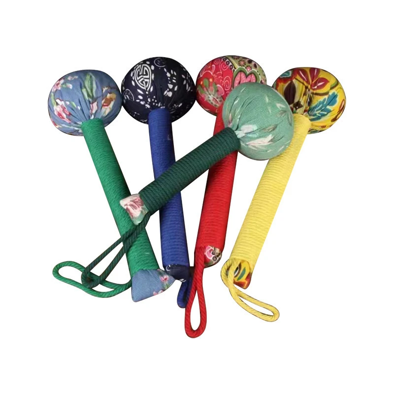 按摩捶手持式按摩国风颈肩敲打锤经络家用纯手工编织便携式肩颈