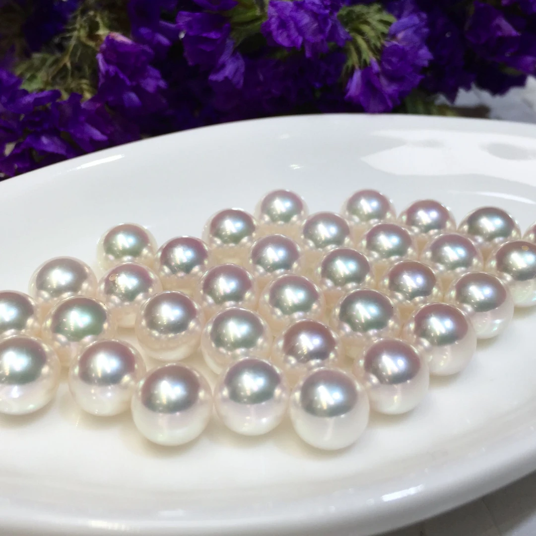 天然珍珠专属链接气质百搭妈妈白色经典镶嵌无瑕紫色耳饰大点位