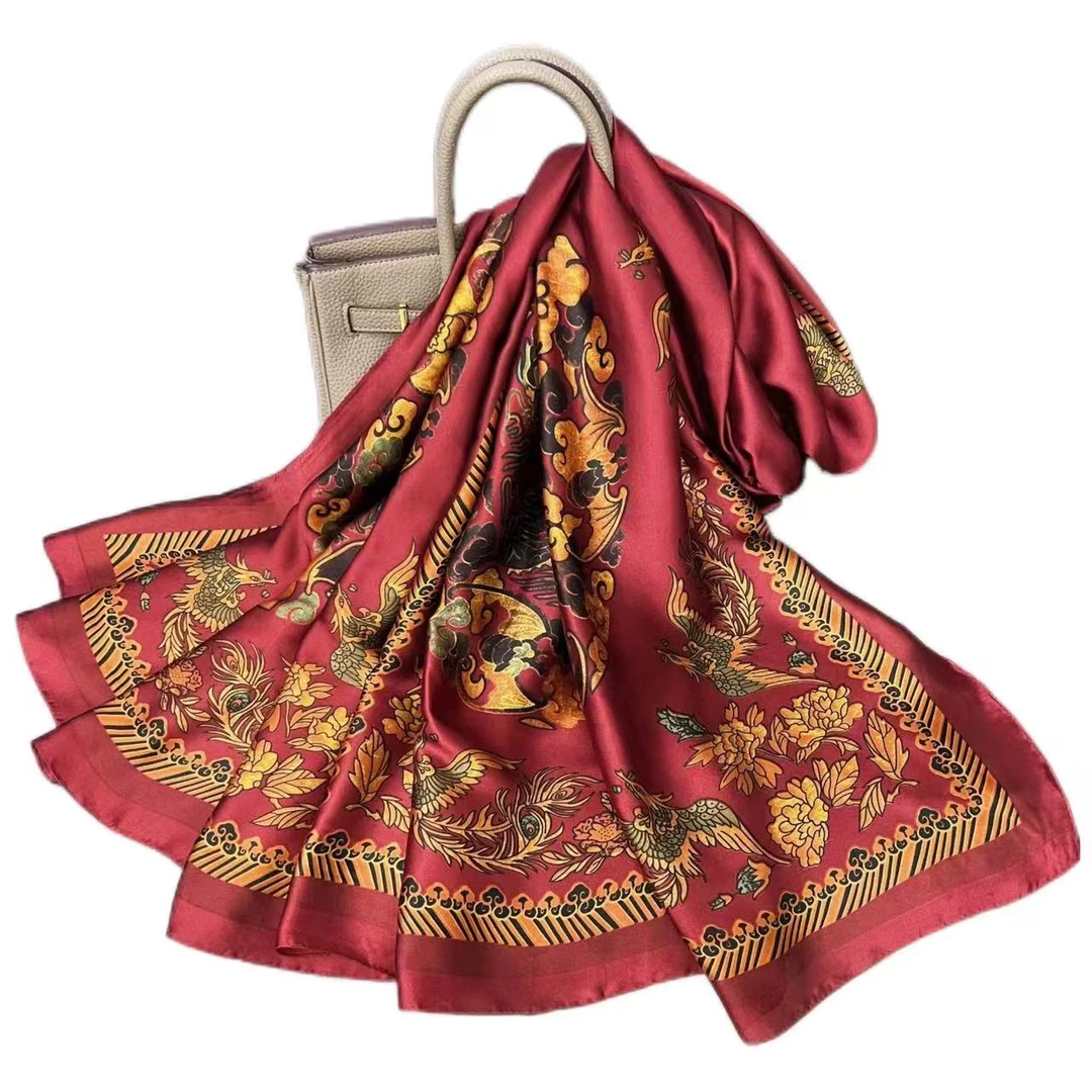 龙年吉祥 180*90丝巾