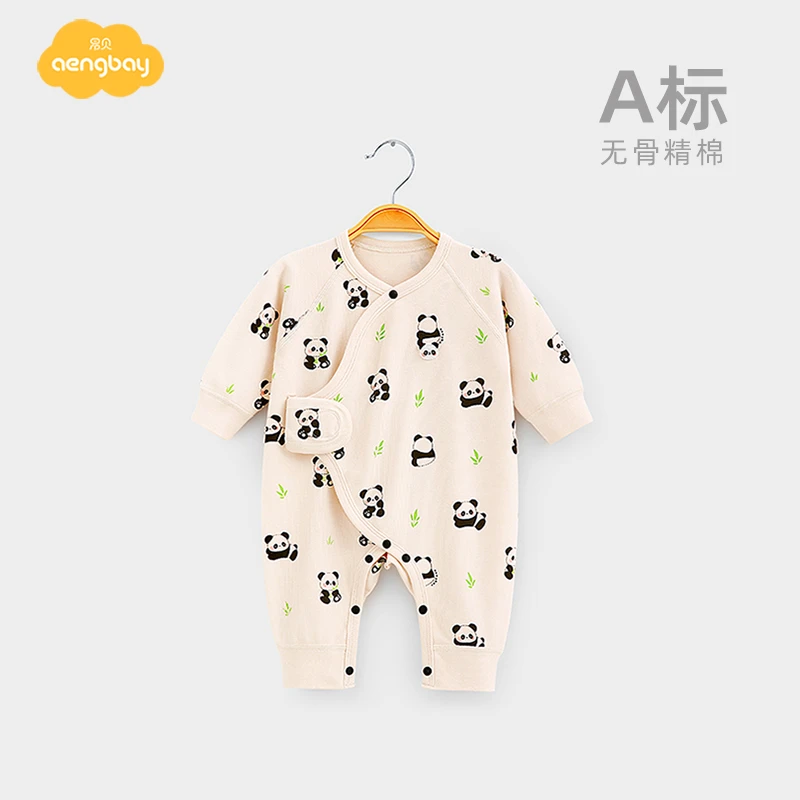 昂贝新生儿衣服03个月秋冬婴儿连体衣宝宝春秋内衣打底哈衣和尚服